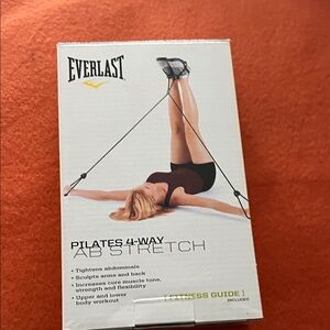 Everlast Pilates 4-Way Ab Stretch with Black Bands